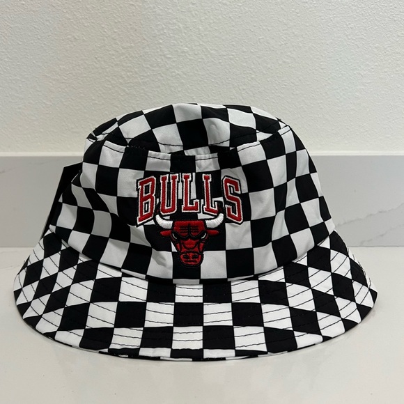 Ultra Game Other - NWT Ultra Game Chicago Bulls NBA UNK Checkered Bucket Hat Size OSFM